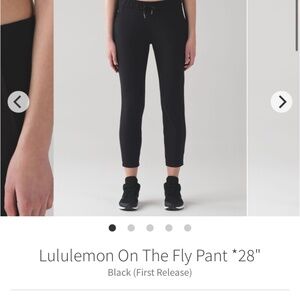 Lululemon - On the Fly Pant - Size 8